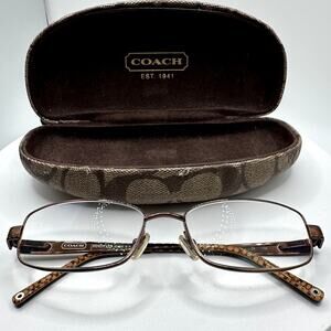 COACH "Wendy" Shiny Tan Copper Eyeglass Frame (129) 135
